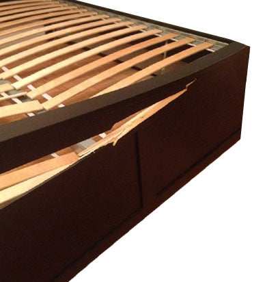 damaged bed frame